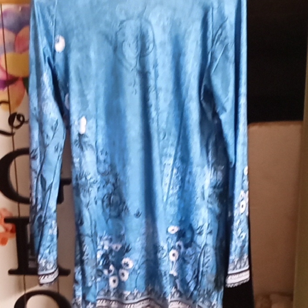Kiss Blue Long Sleeve Dress